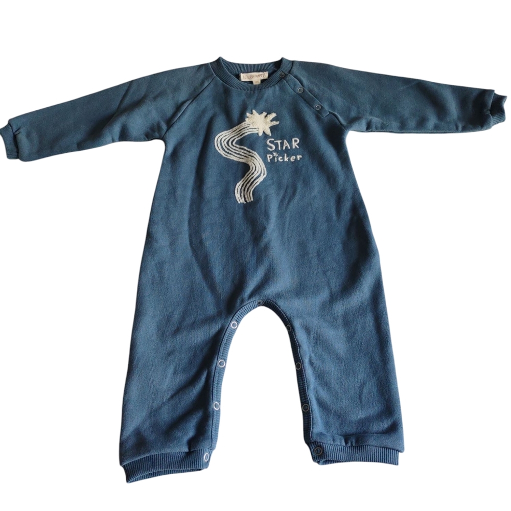 Louise Misha 18M Star Picker Organic Cotton Arun Storm Jumper Jumpsuit